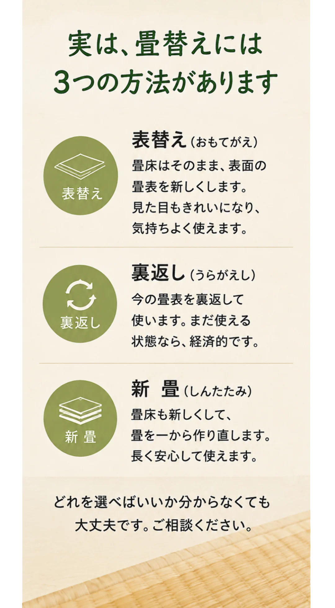地元の畳屋さん　見本サイト｜ページ 3